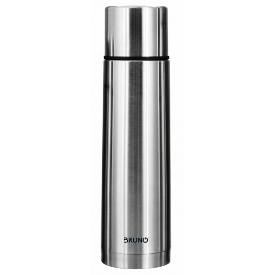 BRUNO BRN-0069 Θερμός 1000ml με Καπάκι-Κύπελλο & Anti-Slip – Ασημί