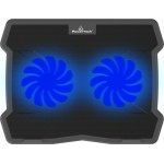 POWERTECH Βάση & ψύξη laptop PT-930, έως 15.6", 2x 125mm fan, LED, μαύρο