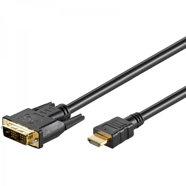GOOBAY Καλώδιο DVI-D σε HDMI 51579, 1m, Μαύρο GOOBAY Καλώδιο DVI-D σε HDMI 51579, 1m, Μαύρο