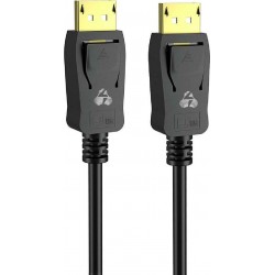 POWERTECH καλώδιο DisplayPort 1.4V CAB-DP052, copper, 8K/60Hz, 5m, μαύρο