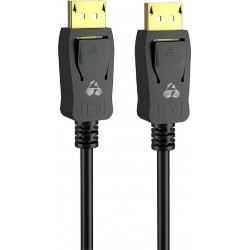 POWERTECH καλώδιο DisplayPort 1.2V CAB-DP046, copper, 4K, 1.5m, μαύρο