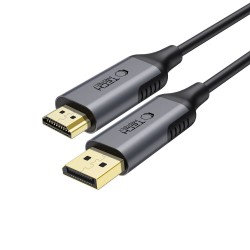 Tech-Protect UltraBoost Καλώδιο DisplayPort 1.4 σε HDMI 2.0 4K 60Hz – 2m Μαύρο
