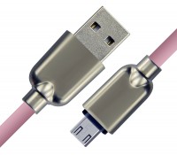 CABLETIME καλώδιο micro USB σε USB CT-PE32-ZFMC, 2A, 480Mbps, 1m, ροζ
