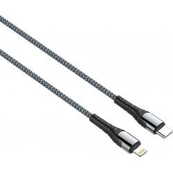 LDNIO καλώδιο Lightning σε USB-C LC111, 30W PD, 1m, γκρι