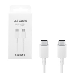 SAMSUNG EP-DX310JWEGEU USB-C TYPE C TO TYPE C ΦΟΡΤΙΣΗ-DATA 3A 1.8m WHITE PACKING OR