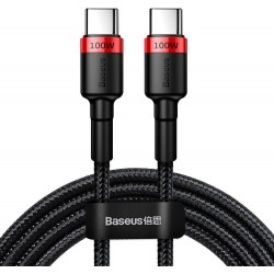 Baseus Cafule Braided USB 2.0 Cable USB-C male - USB-C male Κόκκινο 2m, CATKLF-AL91