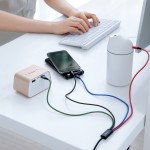 Baseus Rapid Series Braided USB to Lightning / Type-C / micro USB Cable 3.5A Πολύχρωμο 1.2m (CA1T4-B01)