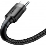 Baseus Cafule Braided USB 2.0 Cable USB-C male - USB-A male Μαύρο 3m (CATKLF-UG1)