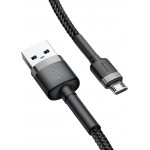 Baseus Cafule Braided USB 2.0 to micro USB Cable Γκρι 2m (CAMKLF-CG1 )