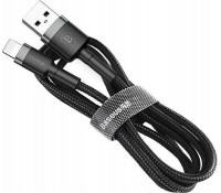 Baseus Cafule Braided USB to Lightning Cable Μαύρο 1m (CALKLF-BG1)