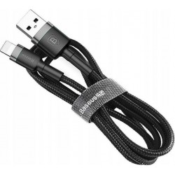 Baseus Cafule Braided USB to Lightning Cable Μαύρο 1m (CALKLF-BG1)