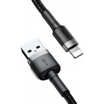 Baseus Cafule Braided USB to Lightning Cable Μαύρο 3m, CALKLF-RG1