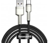 Baseus Cafule Metal Braided USB 2.0 Cable USB-C male - USB-A male Μαύρο 2m, CATJK-B01