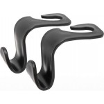 Κρεμάστρα αυτοκινήτου CAR-0007 για το προσκέφαλο, μαύρη, 2τμχ Κρεμάστρα αυτοκινήτου CAR-0007 για το προσκέφαλο, μαύρη, 2τμχ