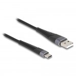 DELOCK καλώδιο USB σε USB-C 81123, 60W, 480Mbps, 3m, μαύρο DELOCK καλώδιο USB σε USB-C 81123, 60W, 480Mbps, 3m, μαύρο