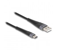 DELOCK καλώδιο USB σε USB-C 81123, 60W, 480Mbps, 3m, μαύρο