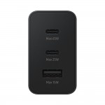 TRAVEL SAMSUNG EP-T6530NBEGEU TRIO PD 3.0 USB A 15W 5V 2A/9V 1.67A+USB C 5V 3A/9V 3A/15V 3A/20V 3.25A+USB C 65W BLACK PACKING OR