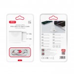 Φορτιστής Ρεύματος με Καλώδιο USB-C XO Design L159 18W 3A (1x USB-A, Λευκός)