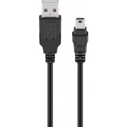 GOOBAY καλώδιο USB σε USB Mini 45740, 480Mbps, 1m, μαύρο
