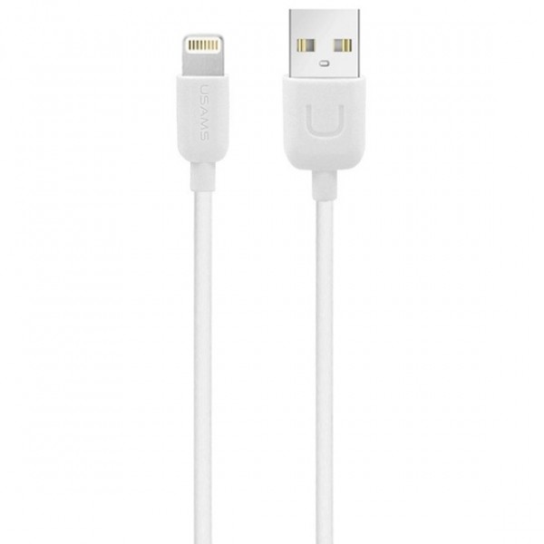 USAMS καλώδιο Lightning σε USB US-SJ097, 10.5W, 1m, λευκό