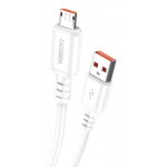 KAKUSIGA Καλώδιο micro USB σε USB KSC-982, 3A/15W, 480Mbps, 1m, Λευκό