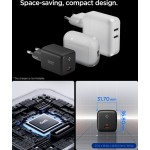 Spigen Φορτιστής EE451EU-GAN με Θύρα USB-C και Καλώδιο USB-C - USB-C 45W Power Delivery Μαύρος Spigen Φορτιστής EE451EU-GAN με Θύρα USB-C και Καλώδιο USB-C - USB-C 45W Power Delivery Μαύρος