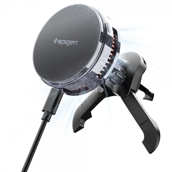 Spigen Βάση Κινητού Αυτοκινήτου με Μαγνήτη και Φόρτιση MagSafe Μαύρη, EV25MFAQ ESSENTIAL PELTIER 25W QI2.2 Spigen Βάση Κινητού Αυτοκινήτου με Μαγνήτη και Φόρτιση MagSafe Μαύρη, EV25MFAQ ESSENTIAL PELTIER 25W QI2.2