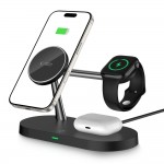 Tech-Protect Φορτιστής Magsafe Μαύρος A12 3in1 Magnetic MagSafe Wireless Charger