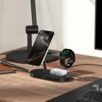 Tech-Protect Φορτιστής Magsafe Μαύρος A12 3in1 Magnetic MagSafe Wireless Charger