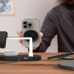 Tech-Protect Φορτιστής Magsafe Μαύρος A12 3in1 Magnetic MagSafe Wireless Charger