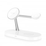 Tech-Protect Φορτιστής Magsafe Άσπρος A12 3in1 Magnetic MagSafe Wireless Charger