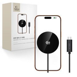Tech-Protect A50 Ασύρματος MagSafe Φορτιστής Qi2.2 25W Μαύρος, για iPhone και Airpods 
