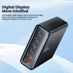Tech-Protect Βάση Φόρτισης GaN με 2 Θύρες USB-A και 4 Θύρες USB-C 80W Power Delivery / Quick Charge 3.0 σε Μαύρο χρώμα (PD80W/QC3.0)
