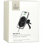 Tech-Protect MM15W-V6 Μαγνητική Βάση Αυτοκινήτου με Ασύρματη Φόρτιση 15W για MagSafe, Μαύρη
