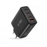 Tech-Protect Φορτιστής Χωρίς Καλώδιο με Θύρα USB-A και 3 Θύρες USB-C 100W Power Delivery / Quick Charge 3.0 Μα΄υρος, NC100W-GAN
