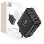 Tech-Protect Φορτιστής Χωρίς Καλώδιο με Θύρα USB-A και 3 Θύρες USB-C 100W Power Delivery / Quick Charge 3.0 Μα΄υρος, NC100W-GAN