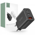 Tech-Protect Φορτιστής Χωρίς Καλώδιο με Θύρα USB-A και 2 Θύρες USB-C Power Delivery / Quick Charge 3.0 Μαύρος (C30W)