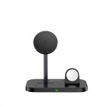 TECH-PROTECT A22 3in1 15W Magnetic stand & Wireless Charger Ασύρματος MagSafe Φορτιστής, Μαύρος, only for Apple Series