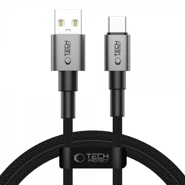 Tech-Protect Ultraboost Dna USB-C Cable 15W/3A, 1m, Black