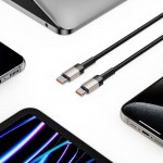 Tech-Protect Ultraboost Evo Braided Type C Cable 1m, PD100W/5A Titanium