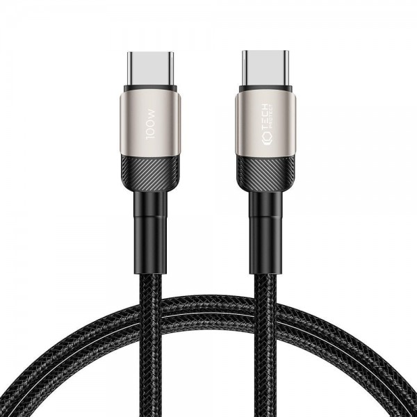 Tech-Protect Ultraboost Evo Braided Type C Cable 1m, PD100W/5A Titanium