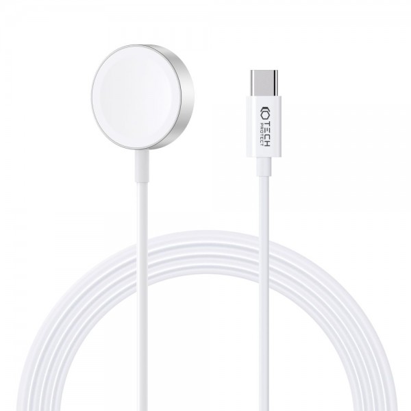 Φορτιστής Tech-Protect Ultraboost Magnetic Charging Type C Cable 120cm Apple Watch White