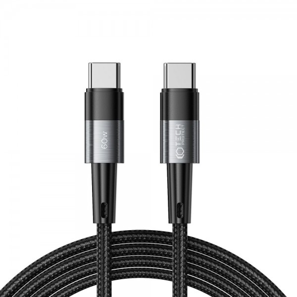 TECH-PROTECT ULTRABOOST CLASSIC TYPE-C CABLE PD60W/3A 200CM GREY