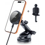 Tech-Protect V9 Arcticboost Βάση Κινητού Αυτοκινήτου με Μαγνήτη και Ασύρματη Φόρτιση MagSafe Μαύρη