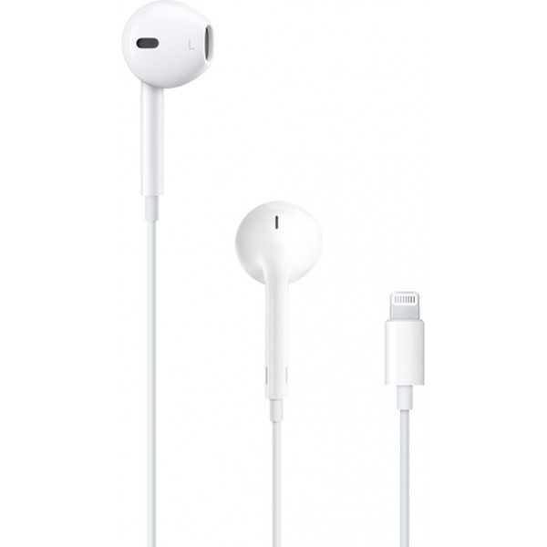 APPLE EarPods με Lightning connector MMTN2ZM-A (A1748), λευκά
