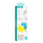 KAKUSIGA Ακουστικά με Μικρόφωνο KSC-1303, 3.5mm, 10mm, 1.1m, Λευκά