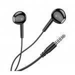 KAKUSIGA earphones με μικρόφωνο KSC-1301, 3.5mm σύνδεση, 14mm, 1.1m, μαύρα