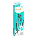 KAKUSIGA earphones με μικρόφωνο KSC-1301, 3.5mm σύνδεση, 14mm, 1.1m, μαύρα