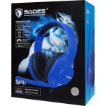 SADES Gaming Headset Spirits SA-721, Multiplatform, 3.5mm, μπλε