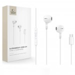 Tech-Protect UltraBoost Core G4 Type-C – Ενσύρματα Ακουστικά με USB-C – Λευκά Tech-Protect UltraBoost Core G4 Type-C – Ενσύρματα Ακουστικά με USB-C – Λευκά